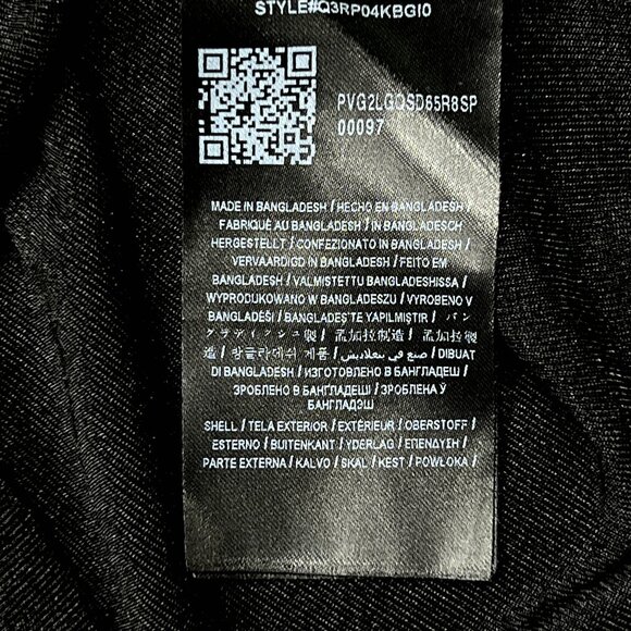 Guess Esme Bodysuit Shawl Neck with Snap Thong Shiny Sheer Black Size L - NWOT - Picture 9 of 9